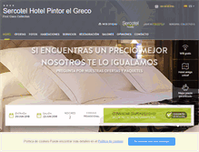 Tablet Screenshot of hotelpintorelgreco.com