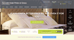 Desktop Screenshot of en.hotelpintorelgreco.com