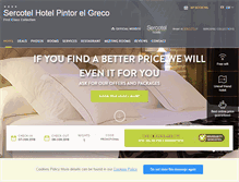 Tablet Screenshot of en.hotelpintorelgreco.com